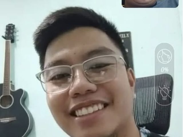 Patient from San Fabian, Pangasinan, during an online consultation